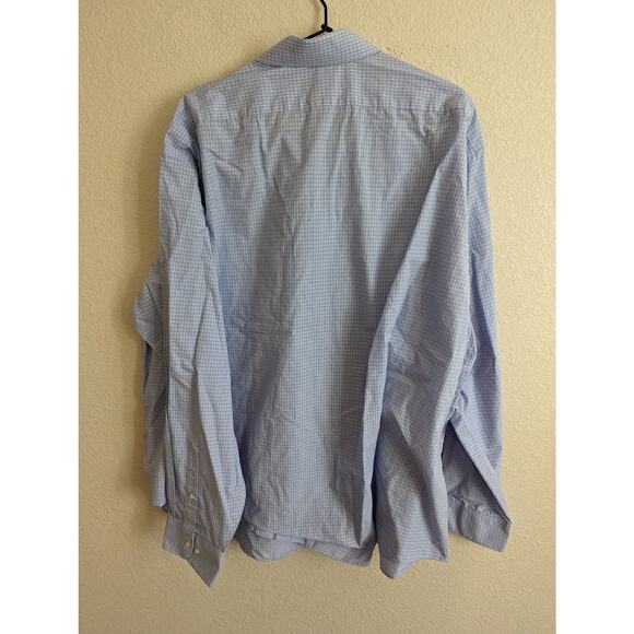Van Heusen Mens 2XL Long Sleeve Button Down Dress Shirt Light Blue Regular Fit - Picture 4 of 4